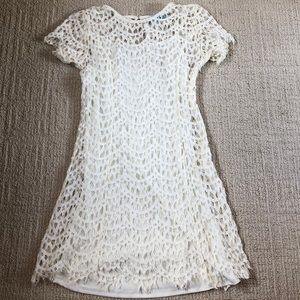 Cream lace dress